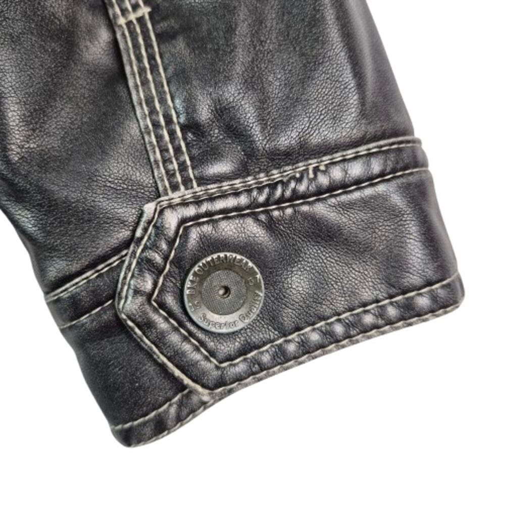 BKE "Garrison"  Faux Leather Jacket w/ Fleece Liner Size Youth Boys XL 18-20 - Picture 7 of 13